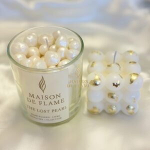 Signature Set - The Lost Pearl & Gold-Detailed Bubble Candle